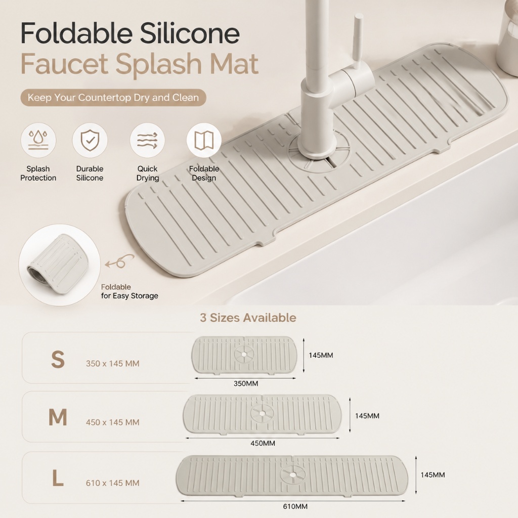 Tapis de robinet en silicone,  - Silicone Tap Washer avis et prix