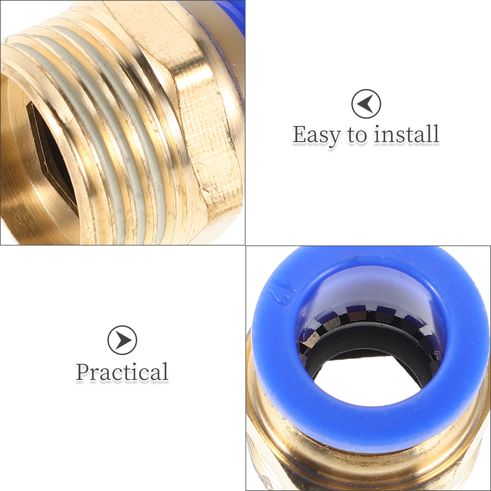6 pièces, raccords pneumatique - Compression Fitting Brass avis et prix